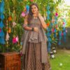 Image of Falguni chanderi SHARARA SET Chanderi Kurta Set displayed with matching accessories and styling for ethnic wear collection.