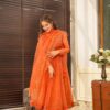 Image of Embry organza suit set  Suit Set displayed with matching accessories and styling for ethnic wear collection.