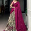 Close-up of Cream Kalamkari Print on Lehenga.jpg