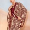 Maroon Satin Saree With Blouse - Perfect Festive Wear - Detail
