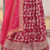 Pink Zari Work Pure Viscose Jacquard Lehenga Choli - View 7