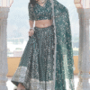 Designer Green Lehenga Choli Style for Women Fashion Clothing Online Store Ethnic Race Features F...