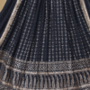 Details of Navy Blue Lehenga Choli's Embellishments: Foil Work, Sequins, and Beading, Reflecting ...