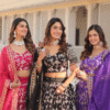 Lavender Wedding Lehenga Choli with Viscose Jacquard Embroidery | Ethnic Race - View 9