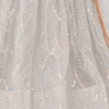 Sleek side view of the beautifully crafted lehenga choli, highlighting the intricate embroidery w...