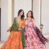White Anarkali Gown with Dupatta - Digital Print and Embroidery | Ethnic Race - View 17