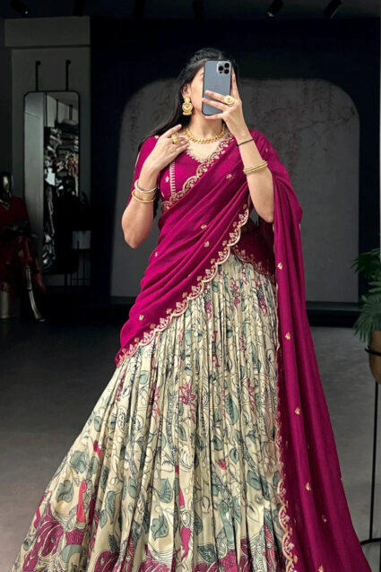 Tasar Silk Lehenga Choli | Wedding Function Special